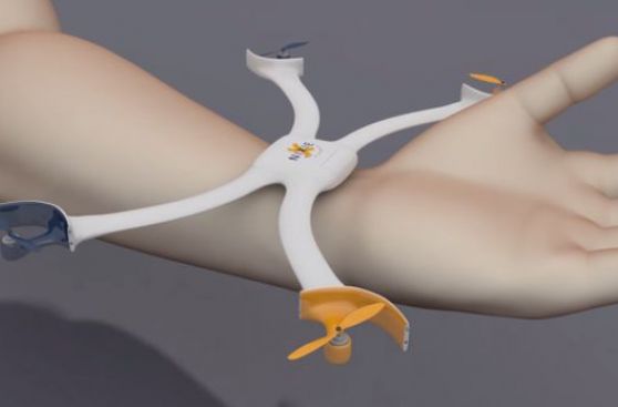 Pulsera que se convierte en dron gana concurso de Intel