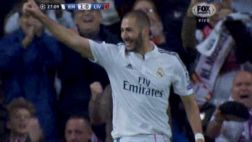 Con este gol de Karim Benzema, Real Madrid venció a Liverpool