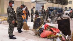 Soldados del Ejército recogen toneladas de basura en Chiclayo
