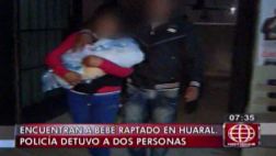Mujer que raptó a bebé en Huaral fue capturada por la policía
