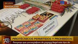 La venta ambulatoria de pirotécnicos está prohibida