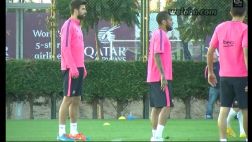 Gerard Piqué a Alves: "Tienes enemigos aquí, te pasa como a mí"