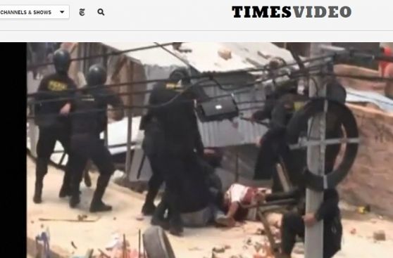 The New York Times informó sobre violento desalojo de Cajamarca