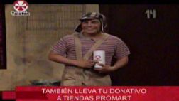 Erick Elera se vistió de "El chavo de 8" por la Teletón 2014