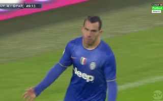 Juventus vs. Parma: Tevez anotó golazo con autopase incluido
