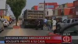 Magdalena: camión arrolla y mata a sexagenaria frente a su casa