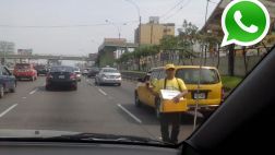 Vía WhatsApp: ambulantes invaden la Vía Expresa por el tráfico