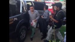 Paul Olórtiga fue recibido por sus hijos y hermanos en su casa