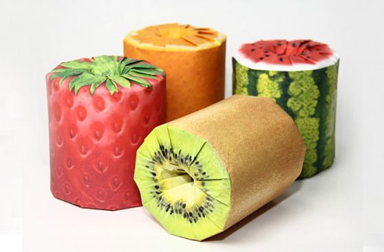 ¿Son frutas? Mira la envoltura de este papel higiénico