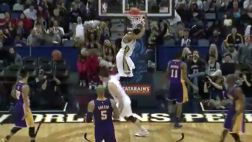 NBA: Anthony Davis y una genial clavada a Los Angeles Lakers