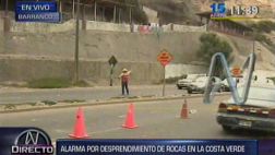 Barranco: caída de rocas en Costa Verde afecta Bajada de Baños