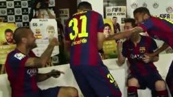 ¿Por qué Messi y Neymar se burlan de Alves jugando FIFA 2015?
