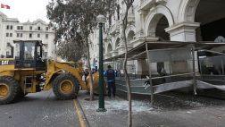 Plaza San Martín: Municipalidad demolió construcciones ilegales
