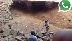 Vía WhatsApp: una pista se derrumbó sobre su casa en Chorrillos