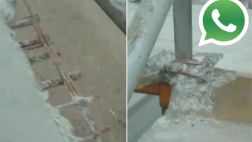 Vía WhatsApp: un puente peatonal puede costar vidas en Ancón