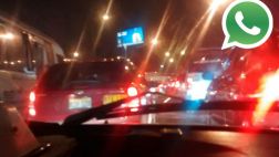 Vía WhatsApp: usuarios reportaron choque múltiple en El Derby