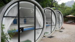 Tubohotel: Este hospedaje está formado por tubos de concreto