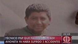 Avioneta siniestrada: mecánico había sufrido otros accidentes