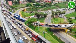 Costa Verde: cierre de vía ocasionó congestión en Barranco