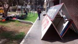 Club César Vallejo usó parque para almacenar publicidad