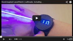 YouTube: crean reloj láser inspirado en James Bond