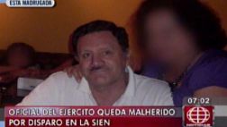 Miraflores: militar recibe disparo en la sien y queda grave