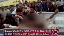 Lío de faldas dejó un herido con quemaduras por explosivo