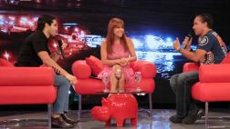 Guty Carrera y Roberto Martínez se midieron en set de Magaly