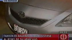 Taxista es baleado tras resistirse a robo de auto en San Miguel