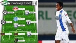 Yordy Reyna en once ideal de la fecha 18 de liga de Austria