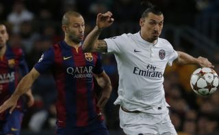 Barcelona vs. PSG: Zlatan anotó el 1-0 en el Camp Nou