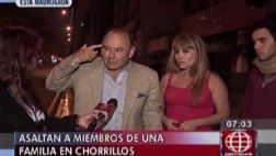 Chorrillos: Delincuentes asaltaron a una familia de 7 miembros