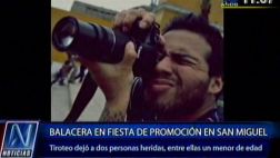 San Miguel: ladrones irrumpen a balazos en fiesta de promoción