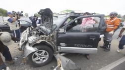 La Molina: mujer falleció tras empotrar camioneta contra camión
