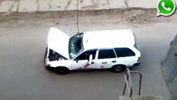 Vía WhatsApp: chofer maneja con motor al aire en Comas (VIDEO)