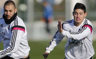 Real Madrid: James entrenó y parece recuperado para la final