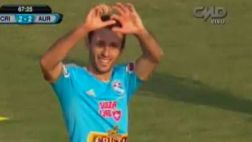 Cristal vs. Aurich: gol de Calcaterra para el 2-2 en Trujillo