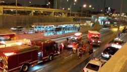 Vía Expresa en dirección norte a sur cerrada por accidente
