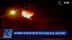 El Agustino: incendio consumió una textilería clandestina