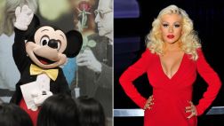 Christina Aguilera se peleó con Mickey Mouse en Disneylandia