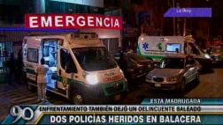 Balacera en San Juan de Lurigancho dejó dos policías heridos