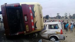 Pisco: choque de bus con camioneta dejó dos muertos