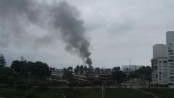 Barranco: incendio afectó tres viviendas cerca al Óvalo Balta