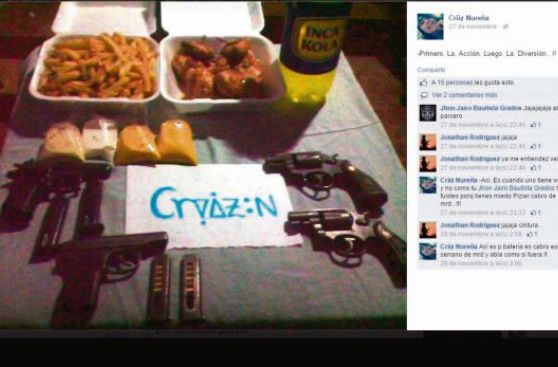 Bandas criminales de Paiján muestran armas en redes sociales