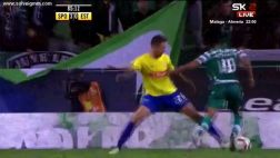 André Carrillo fue figura en el Sporting Lisboa y generó penal