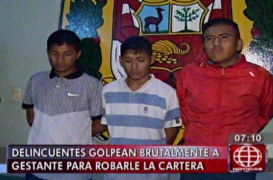 Embarazada fue golpeada por delincuentes por una cartera