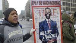 "Fuera Peña Nieto": Protestas por Ayotzinapa en la Casa Blanca