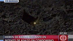 San Miguel: vigilante fue baleado por evitar robo en condominio