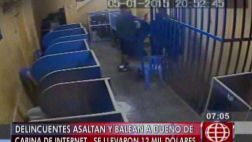 A balazos roban cabina de internet en San Juan de Lurigancho