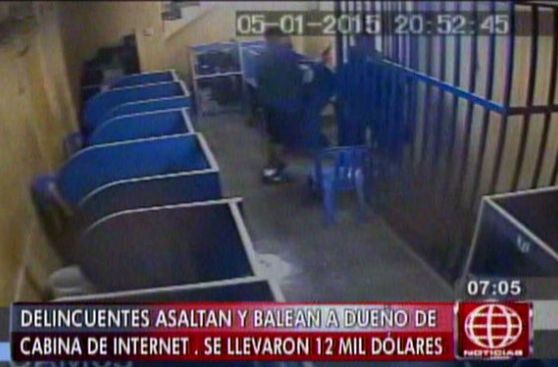 A balazos roban cabina de internet en San Juan de Lurigancho